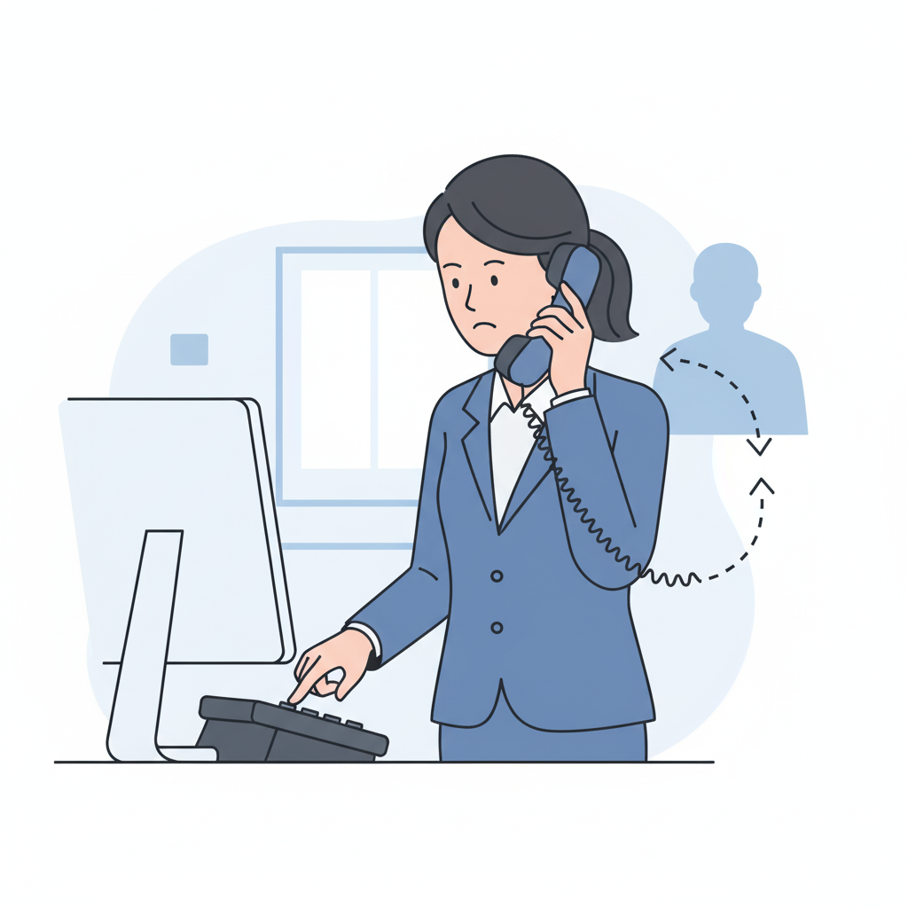 電話転送のアイコン（AI電話システム）